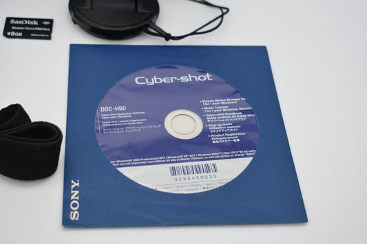 Sony Cyber-Shot DSC-H50 Black Digital Camera 9.1MP 15x Zoom NightShot - TESTED