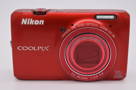 Nikon Coolpix S6300 16MP Compact Digital Camera RED Bundle - FULLY TESTED ✅