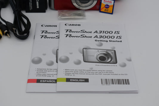 Canon PowerShot A3100 IS 12.1MP Compact Digital Camera Y2K Digicam - TESTED