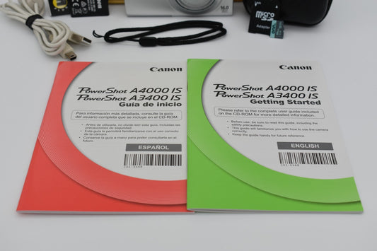 Canon PowerShot A4000IS 16 MP Digital Camera 8X Optical Zoom - TESTED WORKING ✅