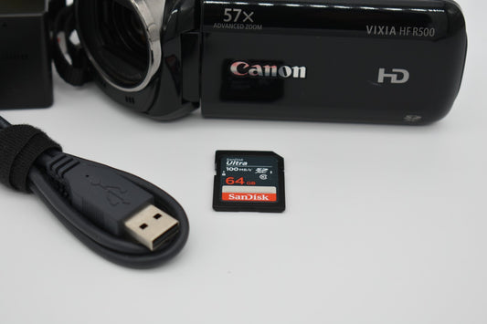 Canon Vixia HF R500 Video Camcorder 32x Optical 57x Advanced IS Zoom - Tested