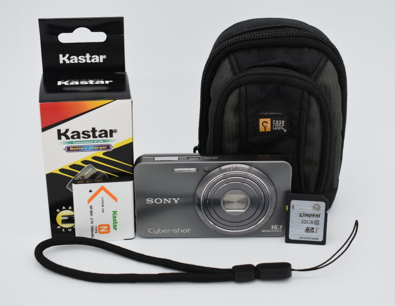 Sony Cyber-Shot DSC-W570 Silver 5x Zoom 16.1MP - English Menu - Bundle Tested