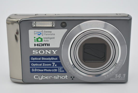SONY Cyber-shot DSC-W370 Vintage Digital Camera Digicam 14.1MP Bundle - TESTED ✅