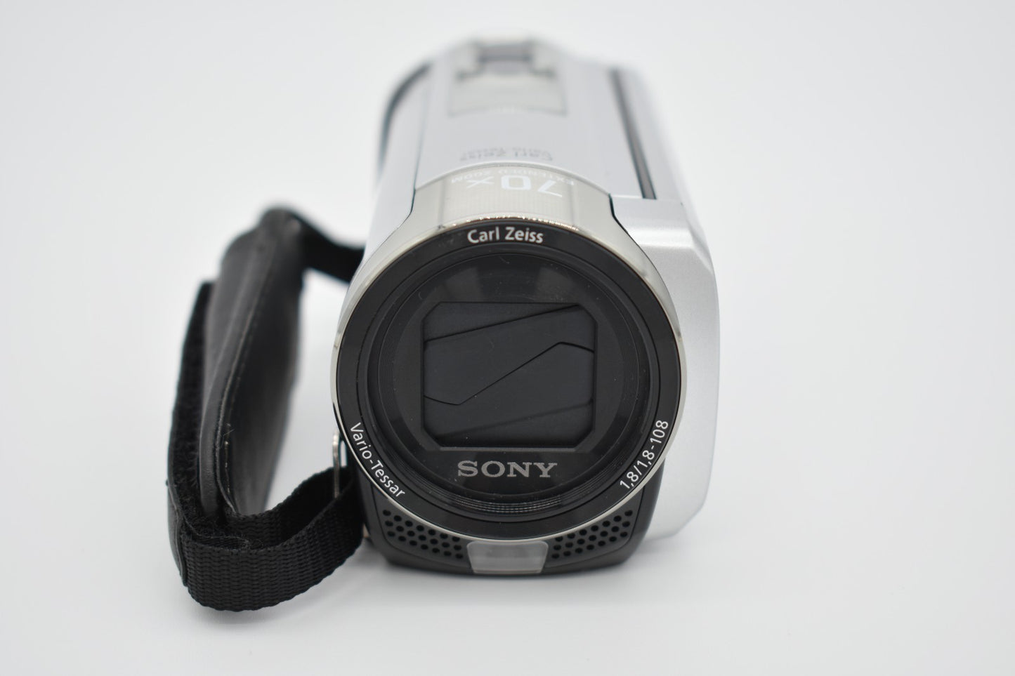 Sony Handycam DCR-SX85 Silver Video Digital Camcorder 70x Zoom Bundle - TESTED