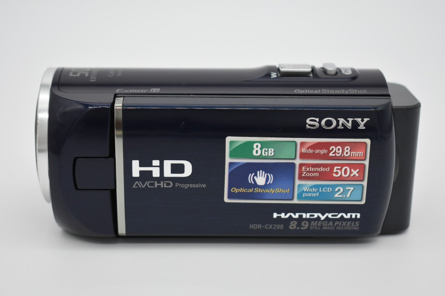 Sony Handycam HDR-CX290 Blue Handheld Full HD Video Camcorder - Bundle Tested