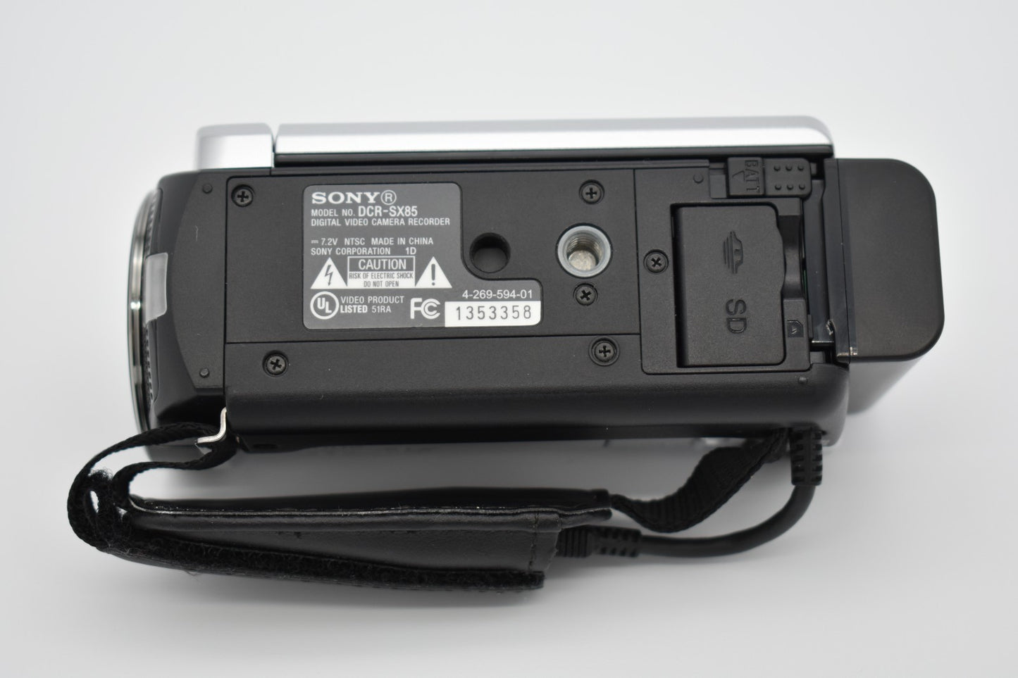 Sony Handycam DCR-SX85 Silver Video Digital Camcorder 70x Zoom Bundle - TESTED