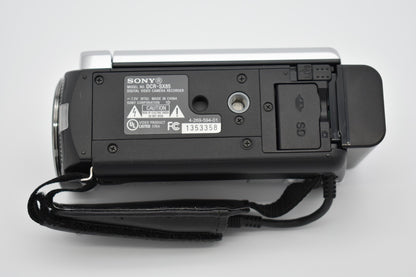 Sony Handycam DCR-SX85 Silver Video Digital Camcorder 70x Zoom Bundle - TESTED