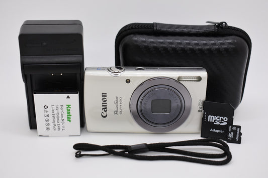 Canon PowerShot ELPH 160 Digital Camera Digicam 8x Optical Zoom Bundle - TESTED✅