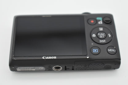 Canon PowerShot ELPH 300 HS Black Digital Camera 12.1MP 5x Zoom Bundle -TESTED ✅