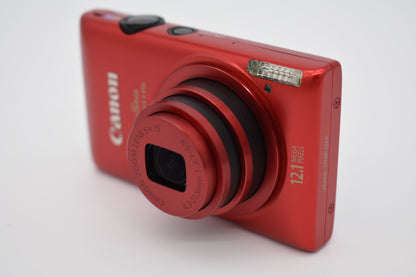 Canon PowerShot ELPH 300 HS 12.1MP Red Digital Camera Complete Bundle - TESTED ✅