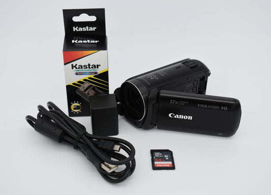 Canon VIXIA HF R800 HD Camcorder 64GB Video Camera Pro Vlog Travel - Tested