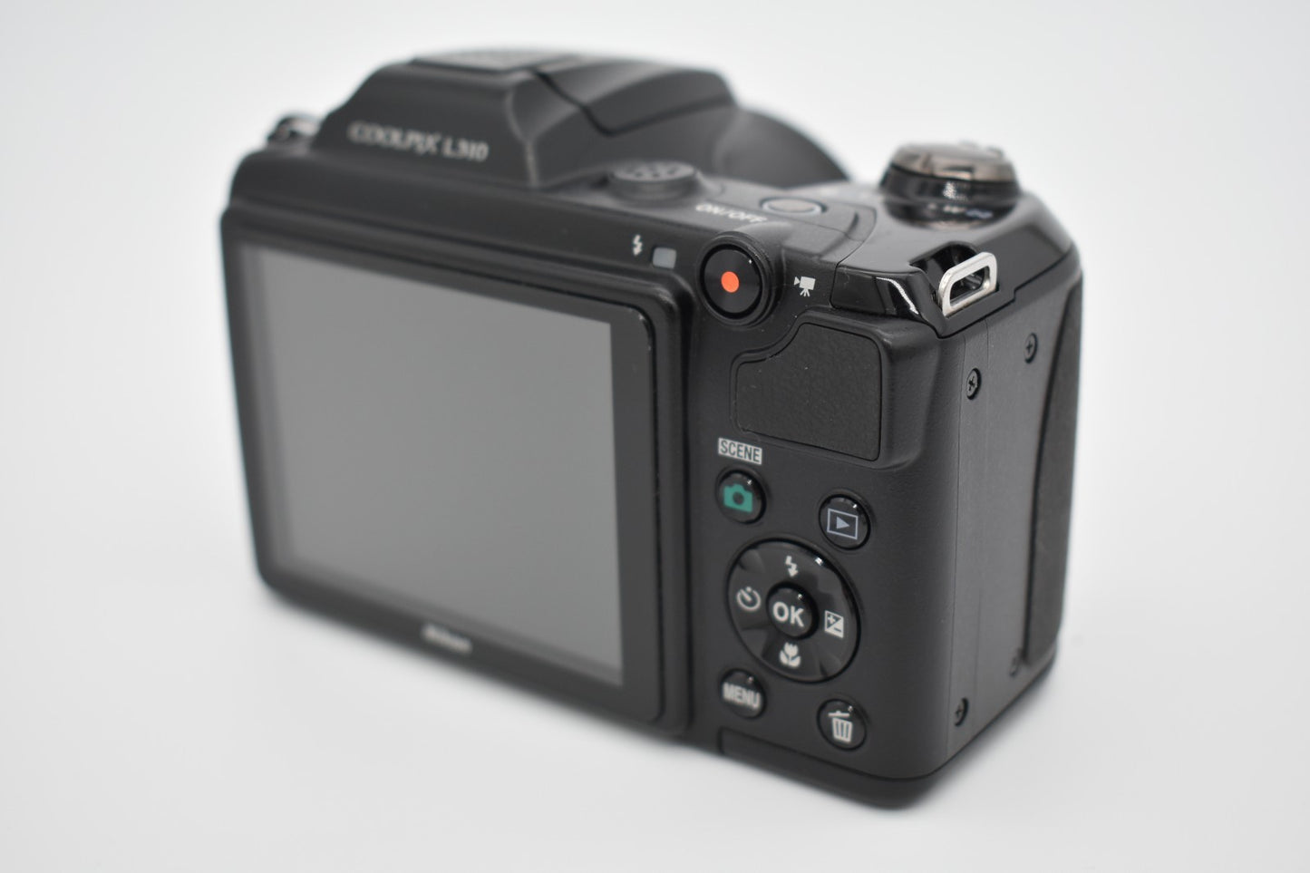 Nikon COOLPIX L310 Black Compact Digital Camera 14MP 21x Zoom Bundle - TESTED ✅