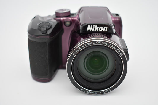 Nikon COOLPIX B500 Digital Camera Plum 16MP 40X Wide Optical Zoom - Tested