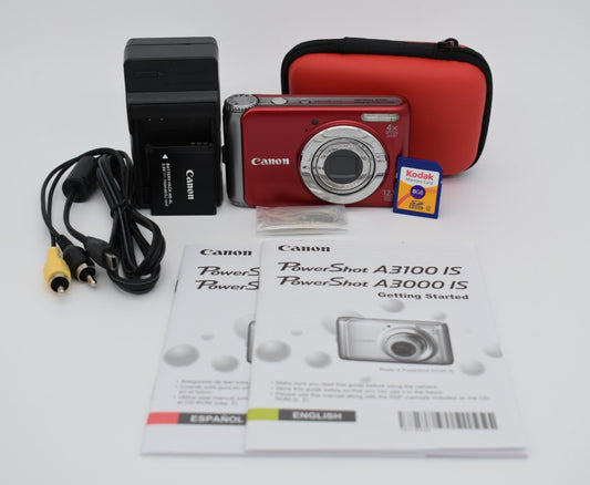 Canon PowerShot A3100 IS 12.1MP Compact Digital Camera Y2K Digicam - TESTED