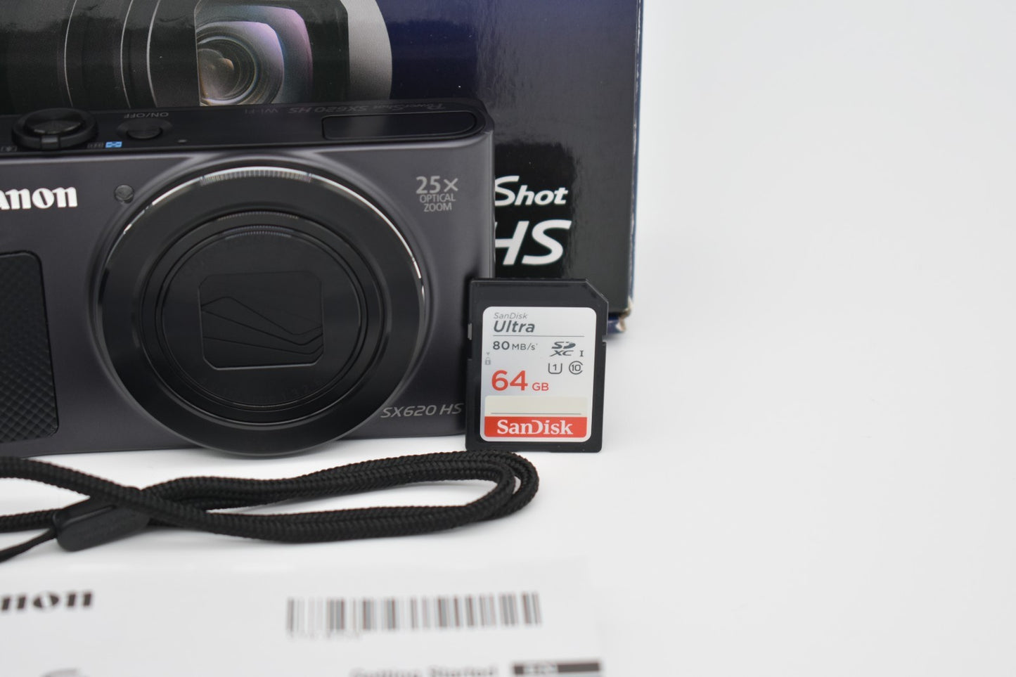 CANON PowerShot SX620 HS Black Compact Digital Camera 25X Zoom Wi-Fi - TESTED ✅