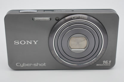 Sony Cyber-Shot DSC-W570 Silver 5x Zoom 16.1MP - English Menu - Bundle Tested