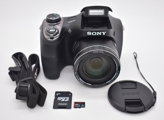 SONY Cyber-shot DSC-H300 Digital Camera 35x Optical Zoom 20.1MP - Bundle Tested