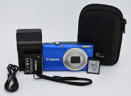 Canon PowerShot A4000IS 16MP Digital Camera 8X Optical Zoom - Tested Working