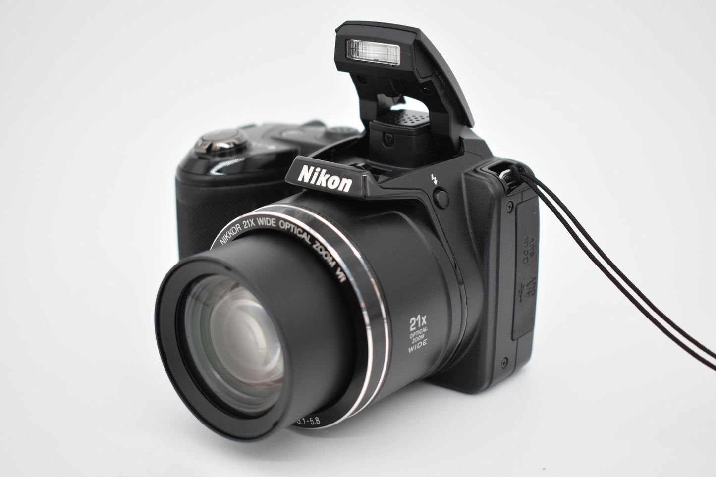 Nikon COOLPIX L310 Black Compact Digital Camera 14MP 21x Zoom Bundle - TESTED ✅