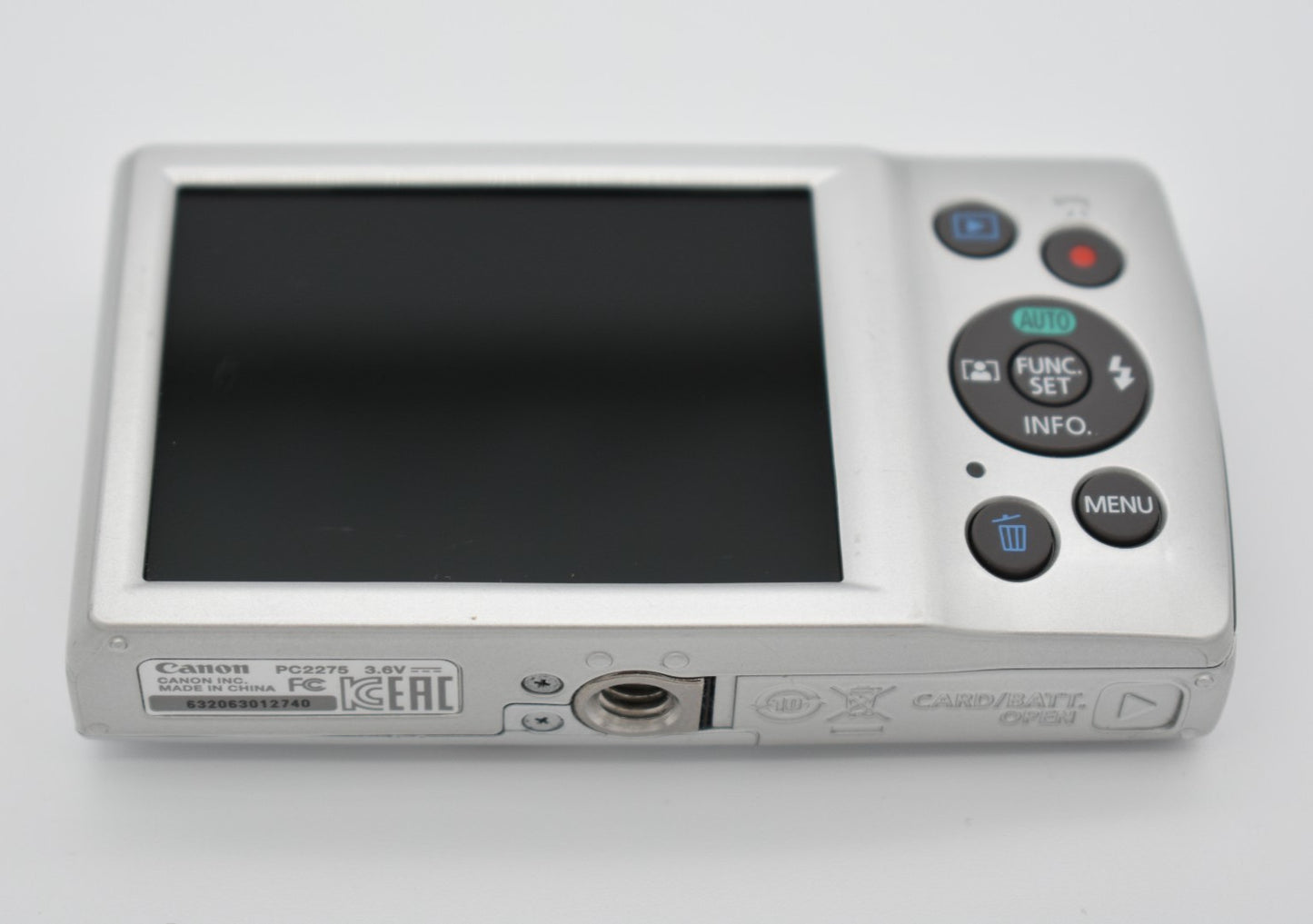 Canon PowerShot ELPH 180 Silver Digital Camera 20MP 8x Zoom - Bundle Tested