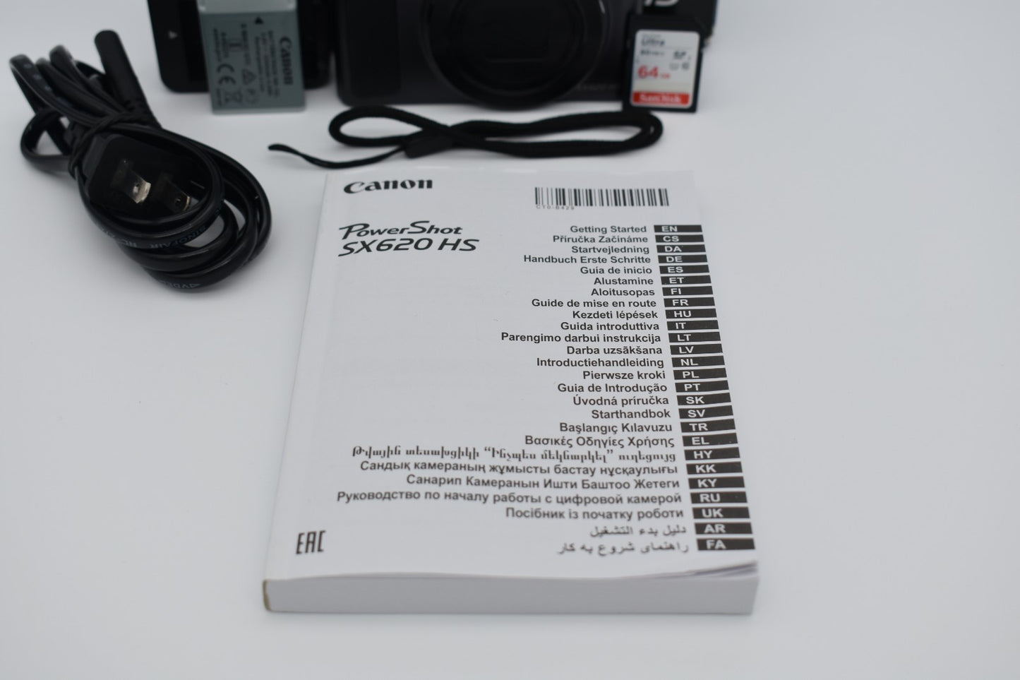 CANON PowerShot SX620 HS Black Compact Digital Camera 25X Zoom Wi-Fi - TESTED ✅