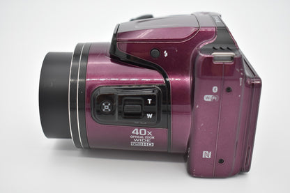 Nikon COOLPIX B500 Digital Camera Plum 16MP 40X Wide Optical Zoom - Tested