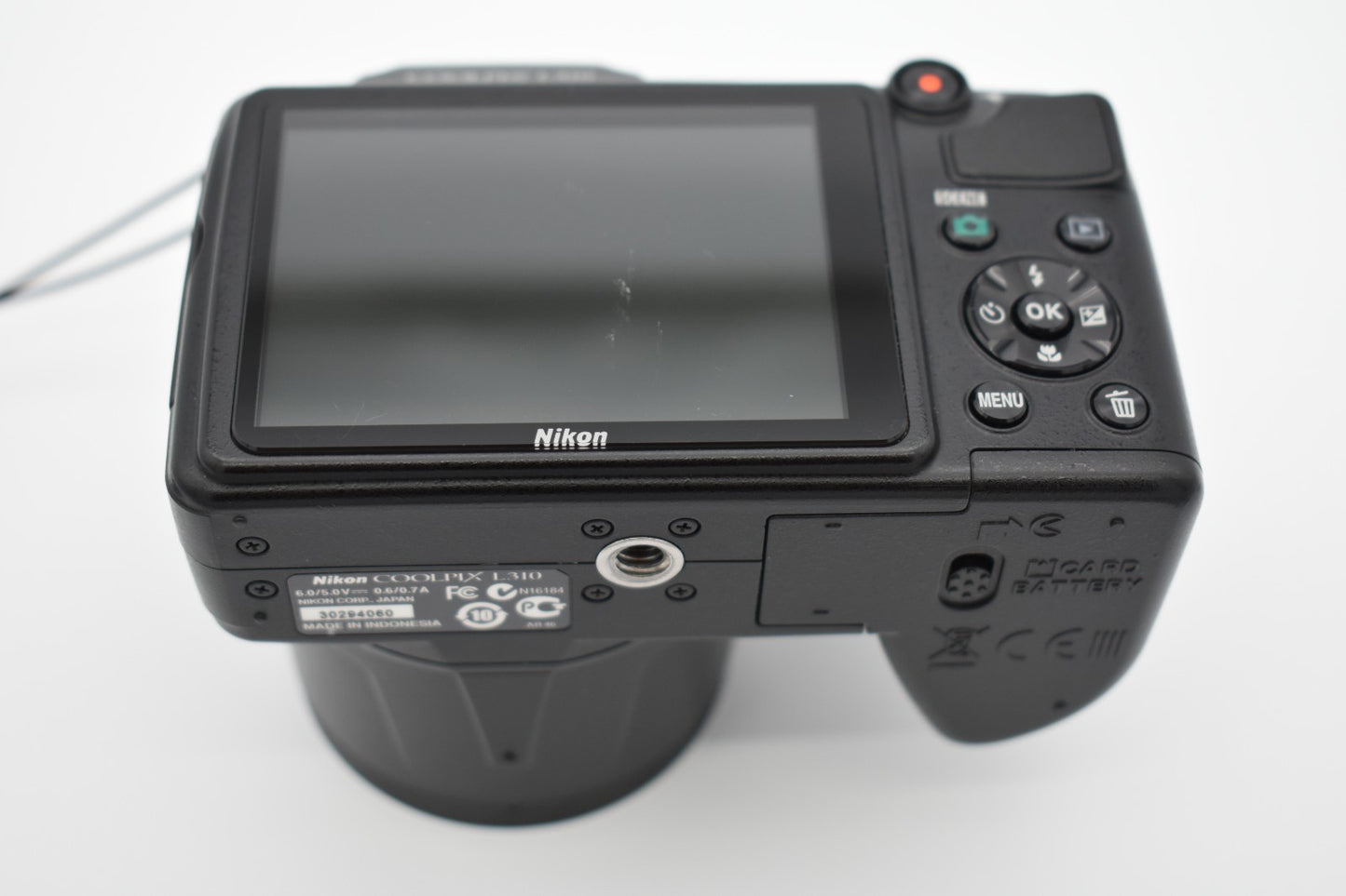 Nikon COOLPIX L310 Black Compact Digital Camera 14MP 21x Zoom Bundle - TESTED ✅