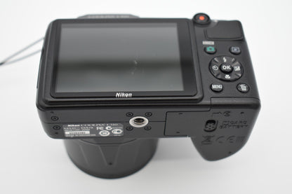 Nikon COOLPIX L310 Black Compact Digital Camera 14MP 21x Zoom Bundle - TESTED ✅