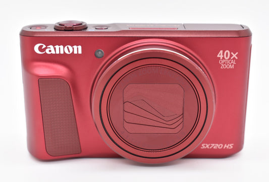 Canon PowerShot SX720 HS Red Compact Digital Camera 20.3MP WiFi Bundle - TESTED