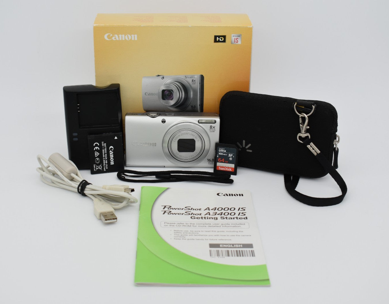 Canon PowerShot A4000IS 16 MP Digital Camera 8X Optical Zoom - TESTED WORKING ✅