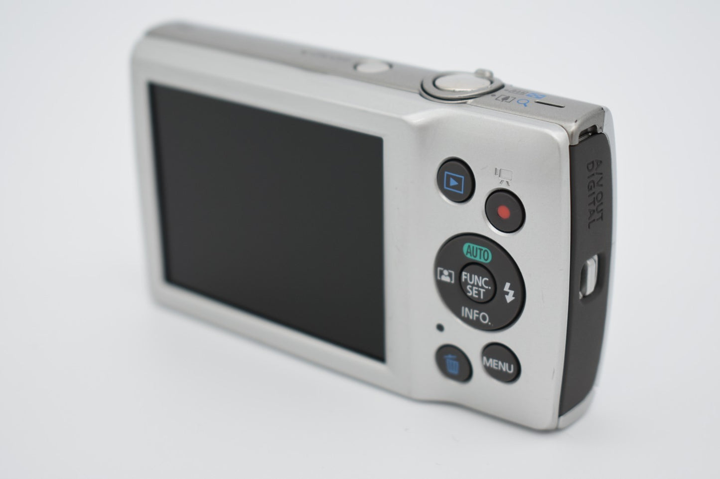 Canon PowerShot ELPH 180 Silver Digital Camera 20MP 8x Zoom - Bundle Tested