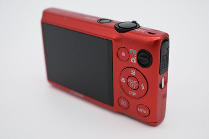 Canon PowerShot ELPH 300 HS 12.1MP Red Digital Camera Complete Bundle - TESTED ✅