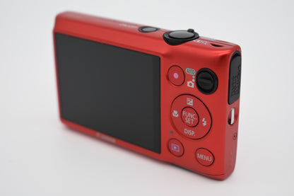 Canon PowerShot ELPH 300 HS 12.1MP Red Digital Camera Complete Bundle - TESTED ✅