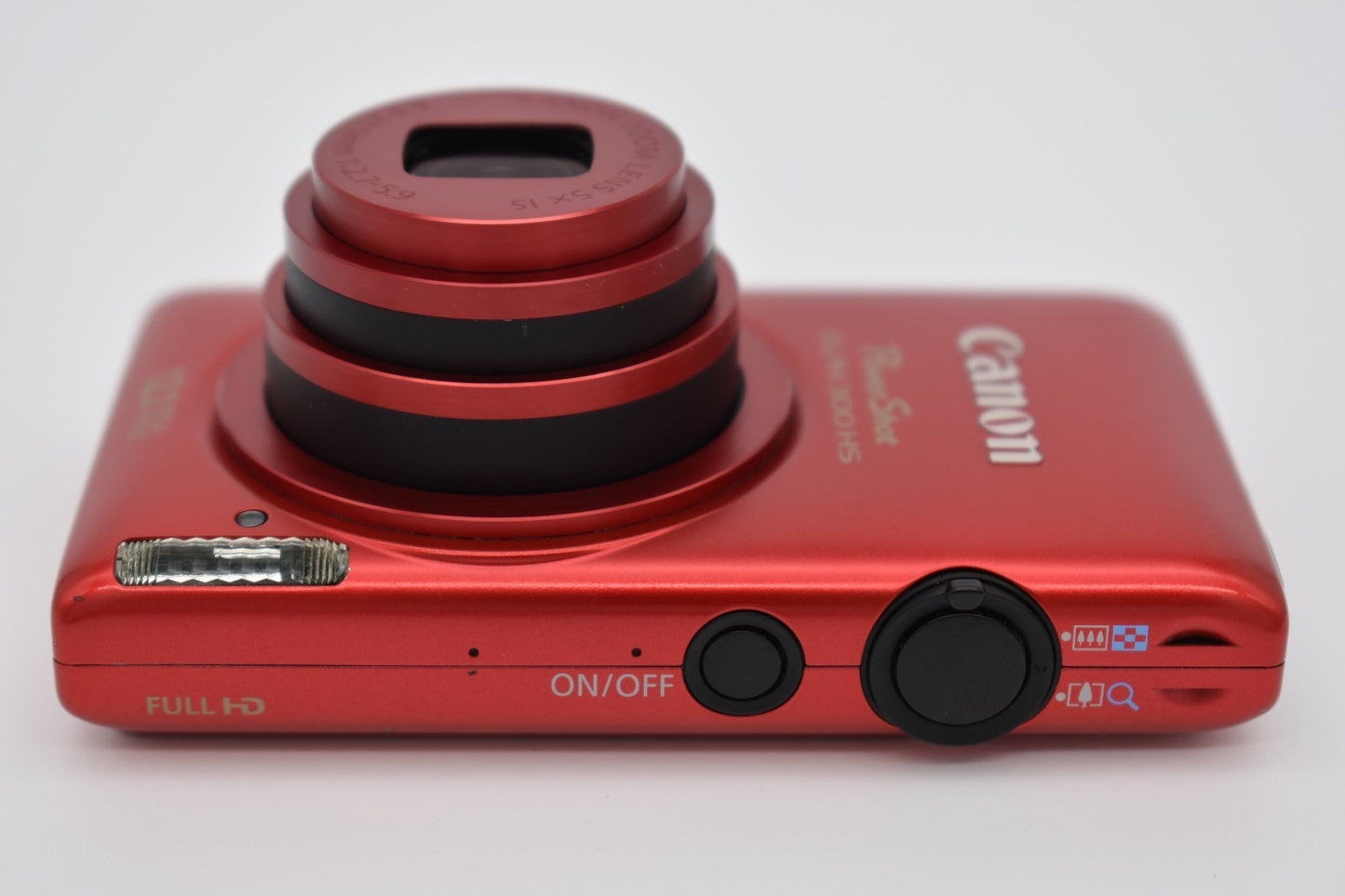 Canon PowerShot ELPH 300 HS 12.1MP Red Digital Camera Complete Bundle - TESTED ✅