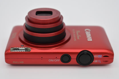 Canon PowerShot ELPH 300 HS 12.1MP Red Digital Camera Complete Bundle - TESTED ✅