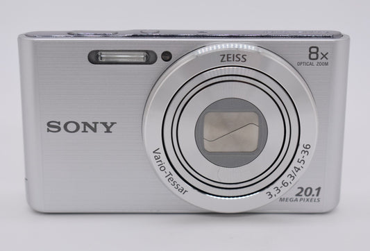 Sony Cyber-shot DSC-W830 Silver Digital Camera 20.1MP 8X Optical Zoom - Tested