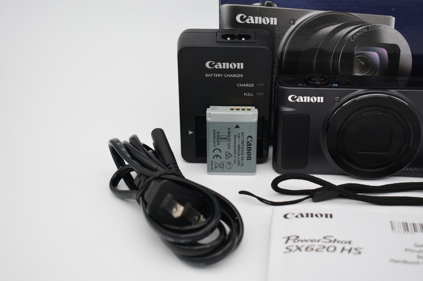 CANON PowerShot SX620 HS Black Compact Digital Camera 25X Zoom Wi-Fi - TESTED ✅