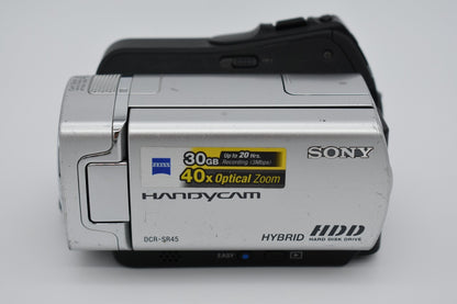 Sony Handycam DCR-SR45 Handheld Camcorder 30GB HDD Nightshot Bundle - Tested