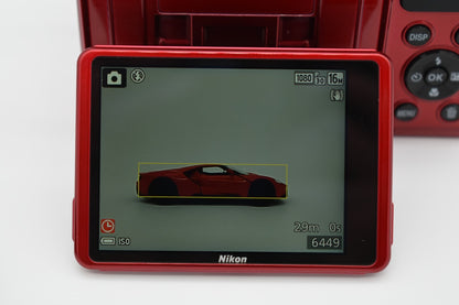 Nikon COOLPIX B500 Digital Camera Red 16MP 40X Wide Optical Zoom - Tested ✅