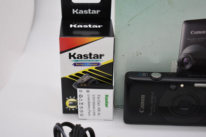 Canon PowerShot SD780 IS 12.1MP Black Compact Digital Camera  - Bundle Tested