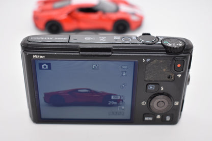 Nikon COOLPIX S9500 Black Digital Camera 18.1MP 22x Wide Zoom - Bundle Tested