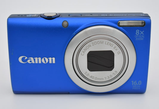 Canon PowerShot A4000IS 16MP Digital Camera 8X Optical Zoom - Tested Working
