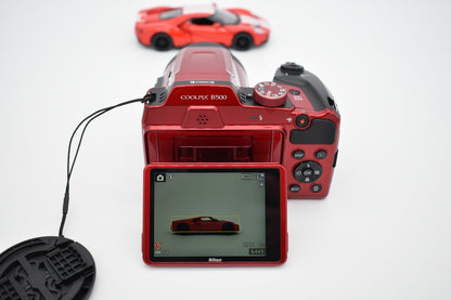 Nikon COOLPIX B500 Digital Camera Red 16MP 40X Wide Optical Zoom - Tested ✅