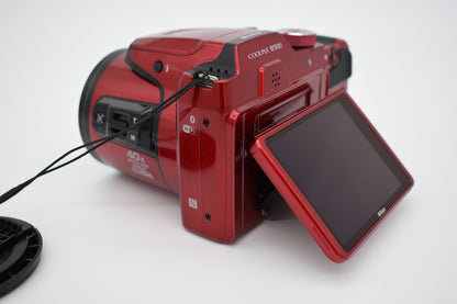 Nikon COOLPIX B500 Digital Camera Red 16MP 40X Wide Optical Zoom - Tested ✅