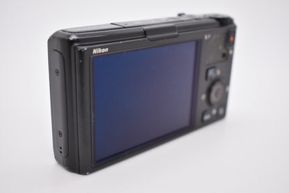 Nikon COOLPIX S9500 Black Digital Camera 18.1MP 22x Wide Zoom - Bundle Tested