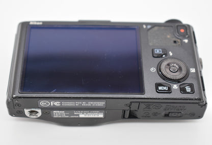 Nikon COOLPIX S9500 Black Digital Camera 18.1MP 22x Wide Zoom - Bundle Tested