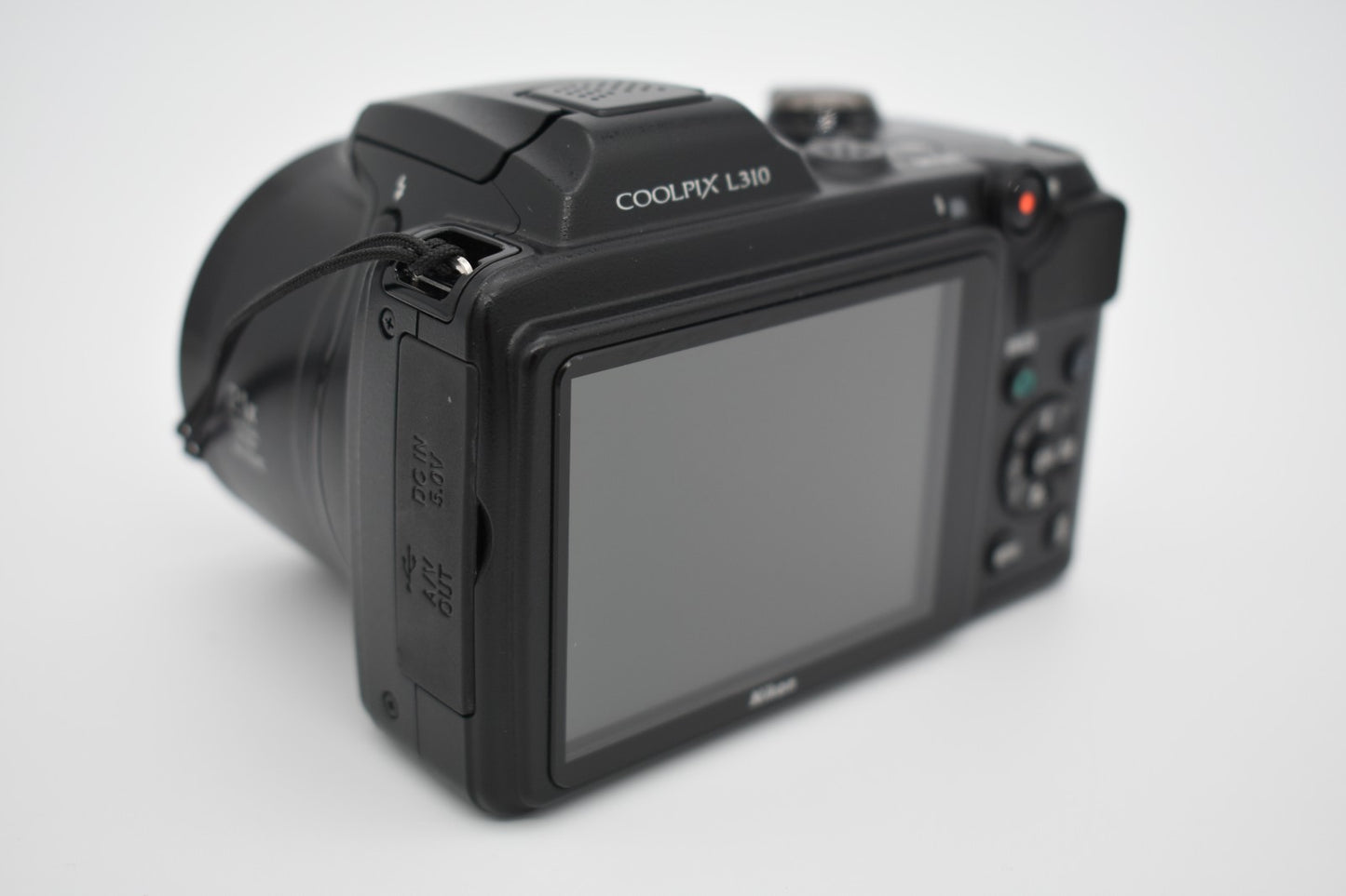 Nikon COOLPIX L310 Black Compact Digital Camera 14MP 21x Zoom Bundle - TESTED ✅