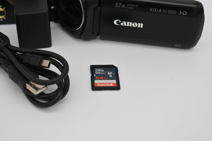 Canon VIXIA HF R800 HD Camcorder 64GB Video Camera Pro Vlog Travel - Tested
