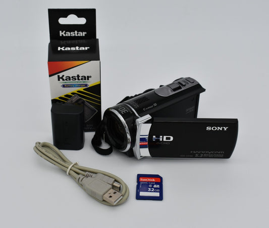 Sony Handycam HDR-CX190 Black Digital Video Camcorder 30x Zoom 5.3MP - TESTED