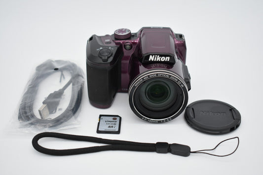 Nikon COOLPIX B500 Digital Camera Plum 16MP 40X Wide Optical Zoom - Tested